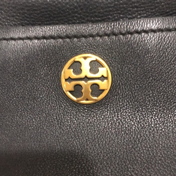 Tory Burch black pebbled leather large Chelsea Slouchy Tote - Picture 5 of 11